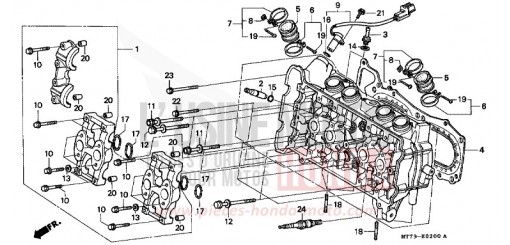 CYLINDER HEAD (FRONT) NR750N de 1992